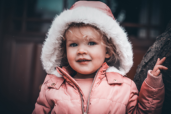 girl in thick jacket